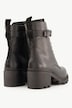 Botines de piel, cordones, anchura H