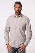 Chemise aspect lin JP 1880. Manches longues et col Kent. Coupe Modern Fit. Jusqu'au 8 XL.