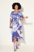 Sweat dress with denim printand  inscription