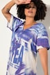 Sweat dress with denim printand  inscription