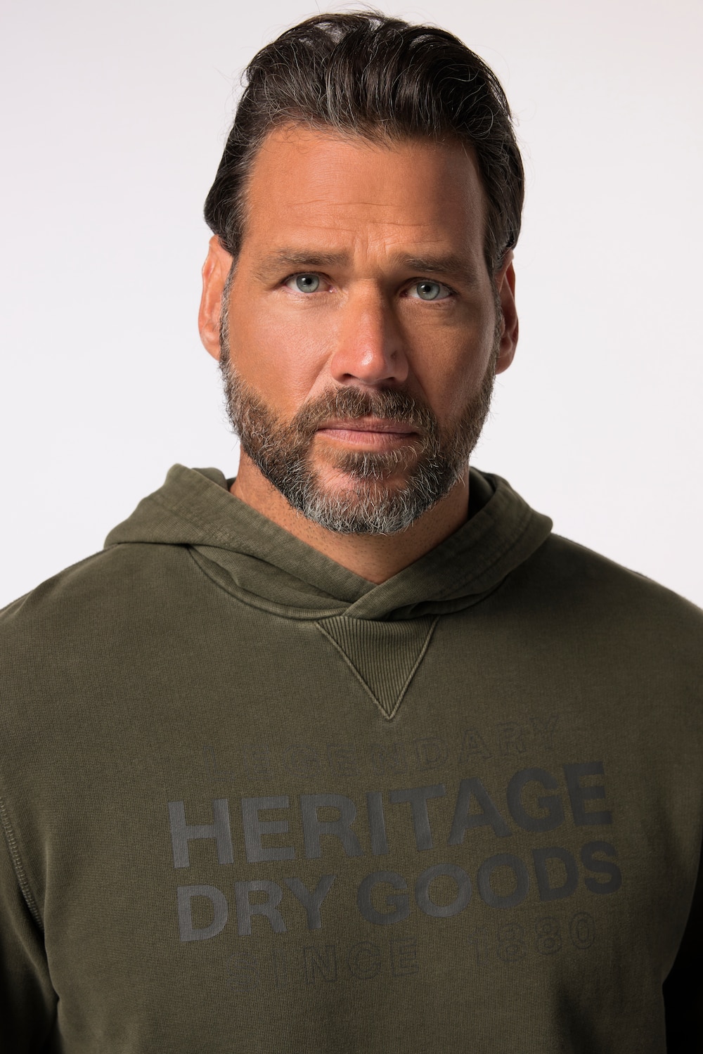 Stora storlekar Hoodie, Her, grön, storlek: 7XL, Bomull, JP1880
