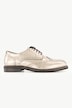 Budapester-Lederschuh, Metallic-Optik, Weite H