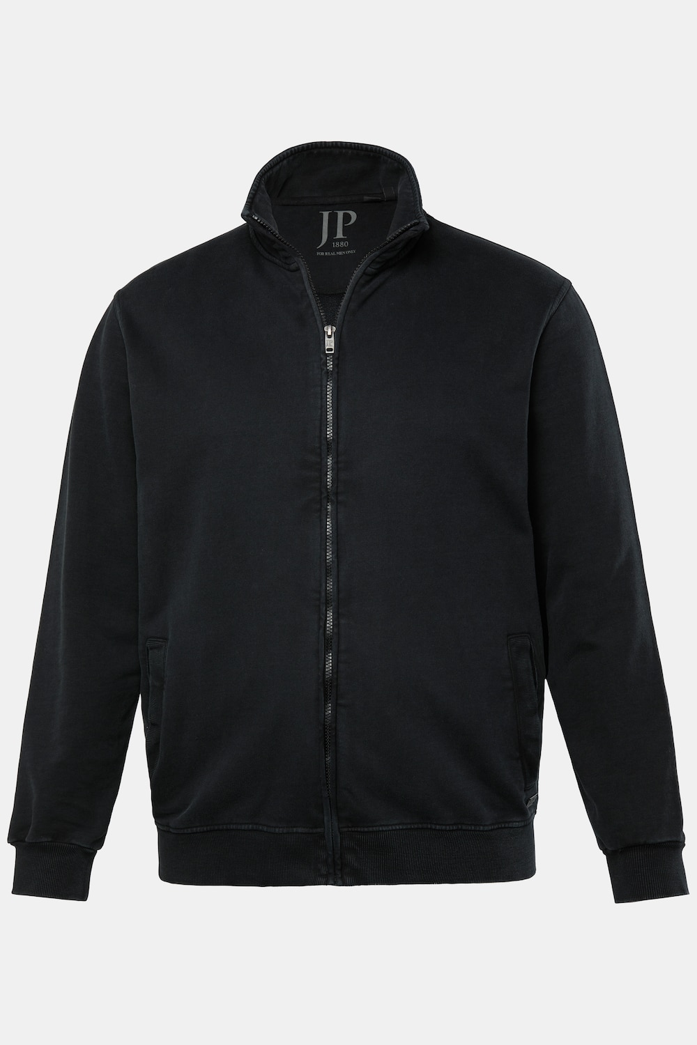 JP 1880 Sweatjacke, Stehkragen, Vintage Look, bis 8 XL