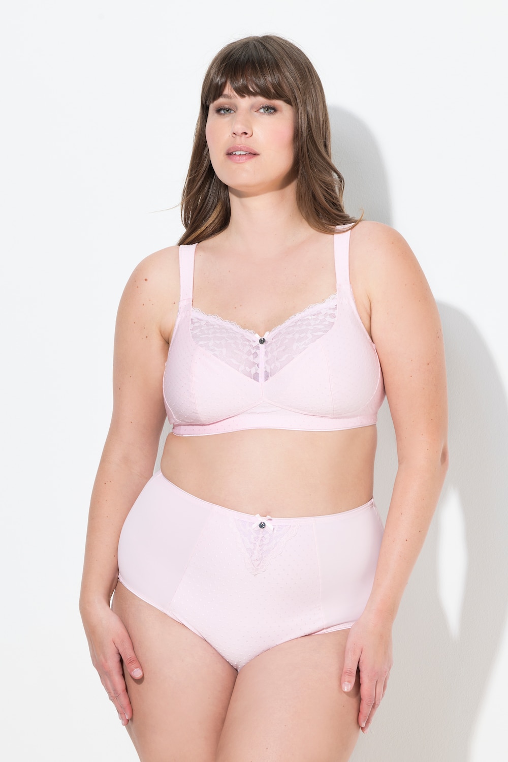 Große Größen Soft-BH, Damen, rosa, Größe: 105E, Synthetische Fasern/Elasthan, Ulla Popken