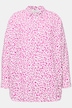Bluse, oversized, Musselin, Color-Leo