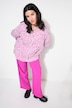 Bluse, oversized, Musselin, Color-Leo