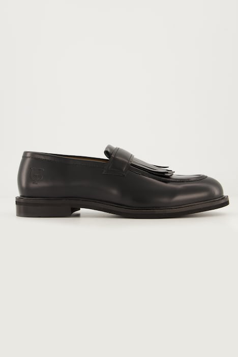 Leren loafers, franjes, leren voering, wijdte H