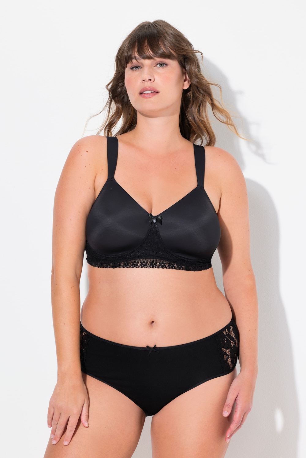 Große Größen Bralette, Damen, schwarz, Größe: 100C, Synthetische Fasern/Elasthan, Ulla Popken