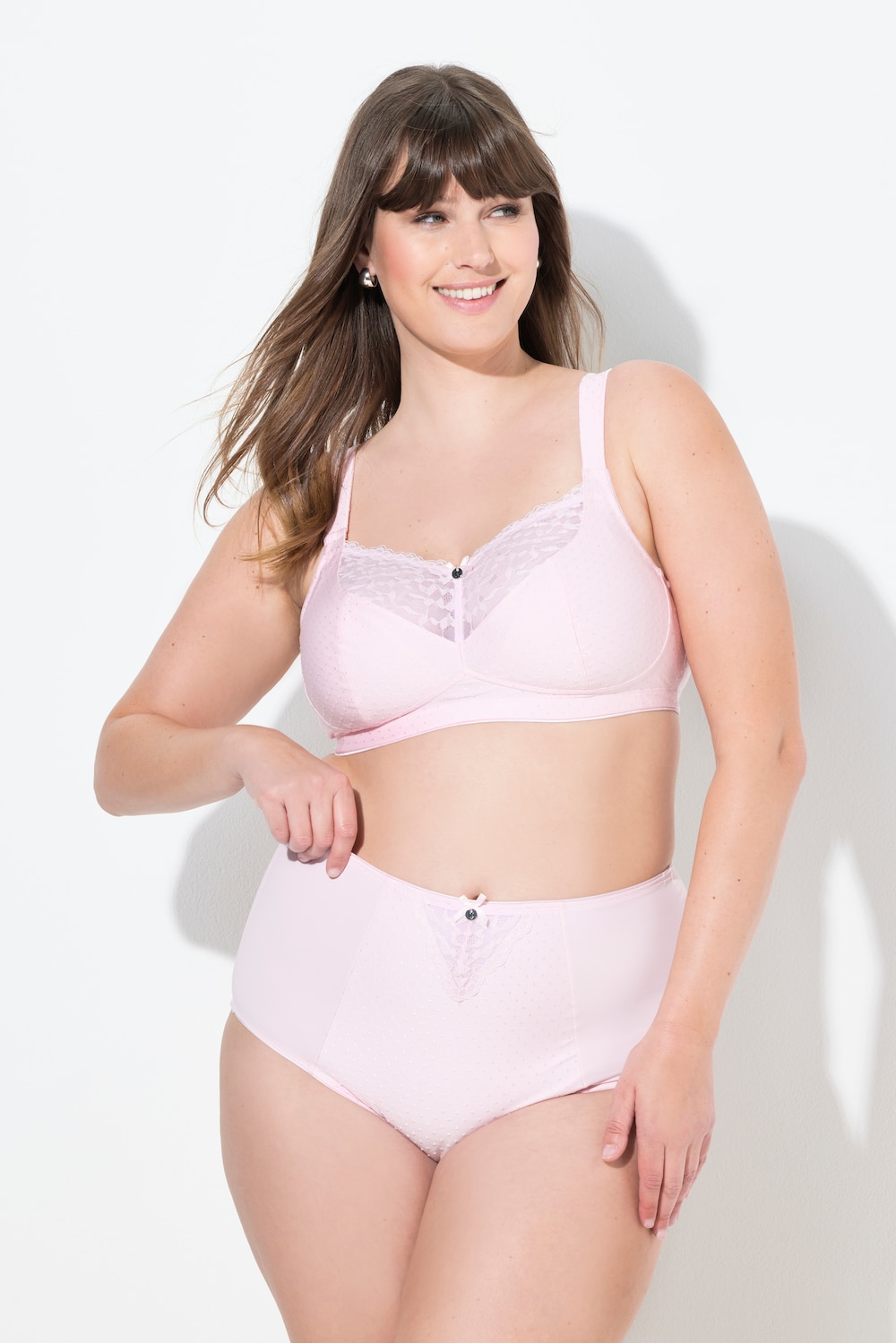 Große Größen Shaping-Taillenslip, Damen, rosa, Größe: 54/56, Baumwolle/Synthetische Fasern/Elasthan, Ulla Popken