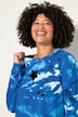 Sweatshirt, A-Linie, Batik-Druck, Stern