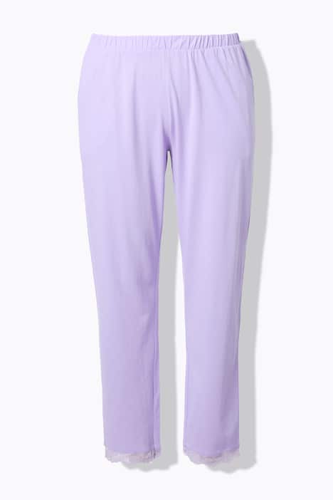 Pyjama, kant, knopen, V-hals, lange mouwen