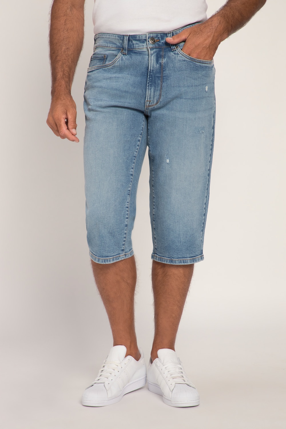 John F. Gee, 3/4-jeans powerstretch, 5-pocket