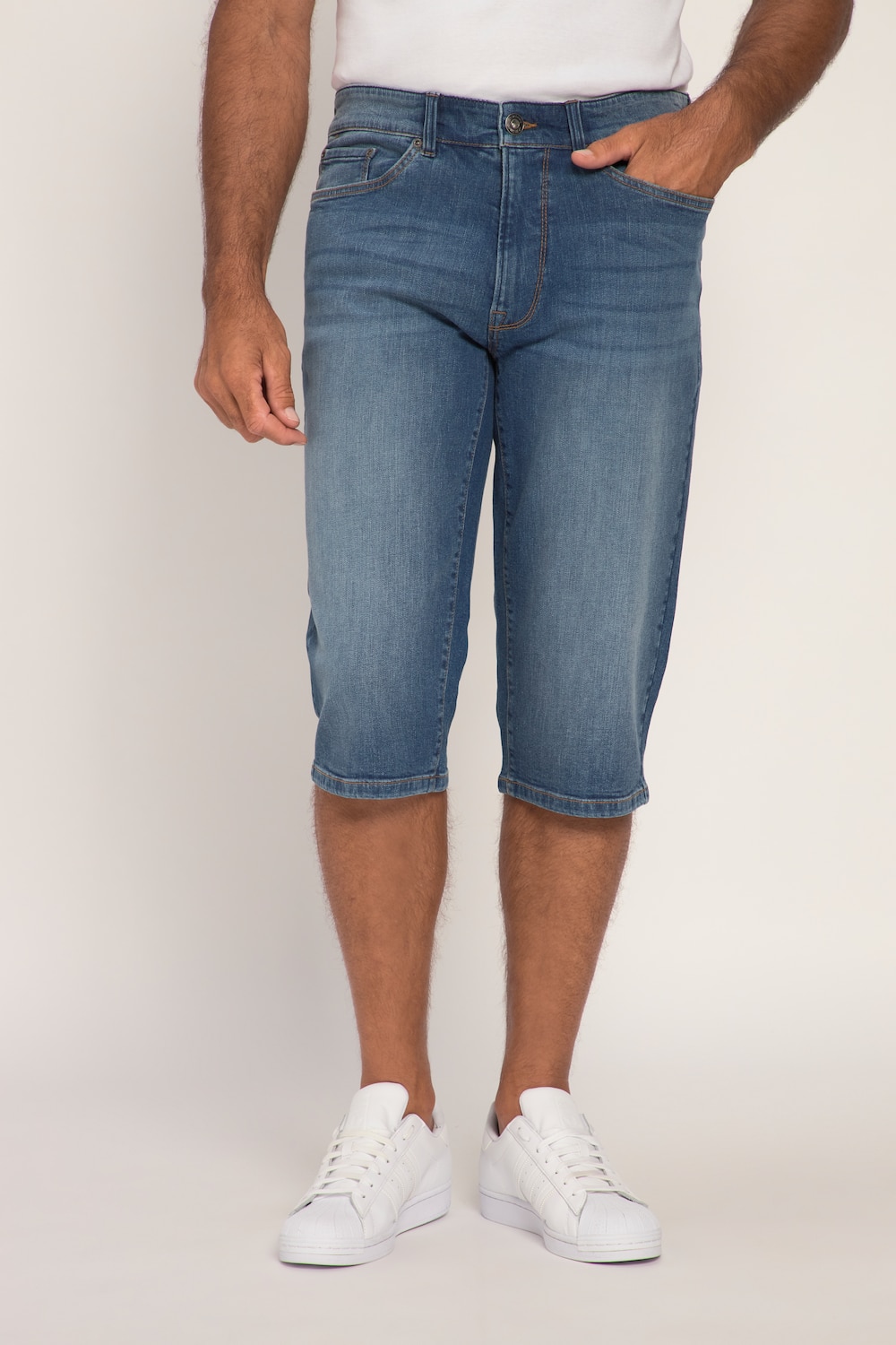 John F. Gee, 3/4-jeans powerstretch, 5-pocket