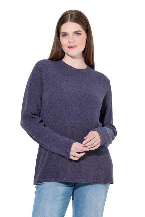 Svetr, kulatý výstřih, dlouhé rukávy, biobavlna