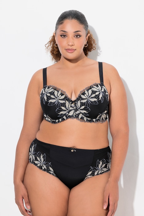 TRUYOU Floral Embroidery Bra