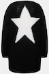 Strickjacke, offene Form, Rücken-Stern