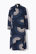 Robe maxi en molleton à col bénitier et manches longues, coton bio