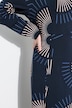 Robe maxi en molleton à col bénitier et manches longues, coton bio