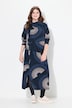 Robe maxi en molleton à col bénitier et manches longues, coton bio