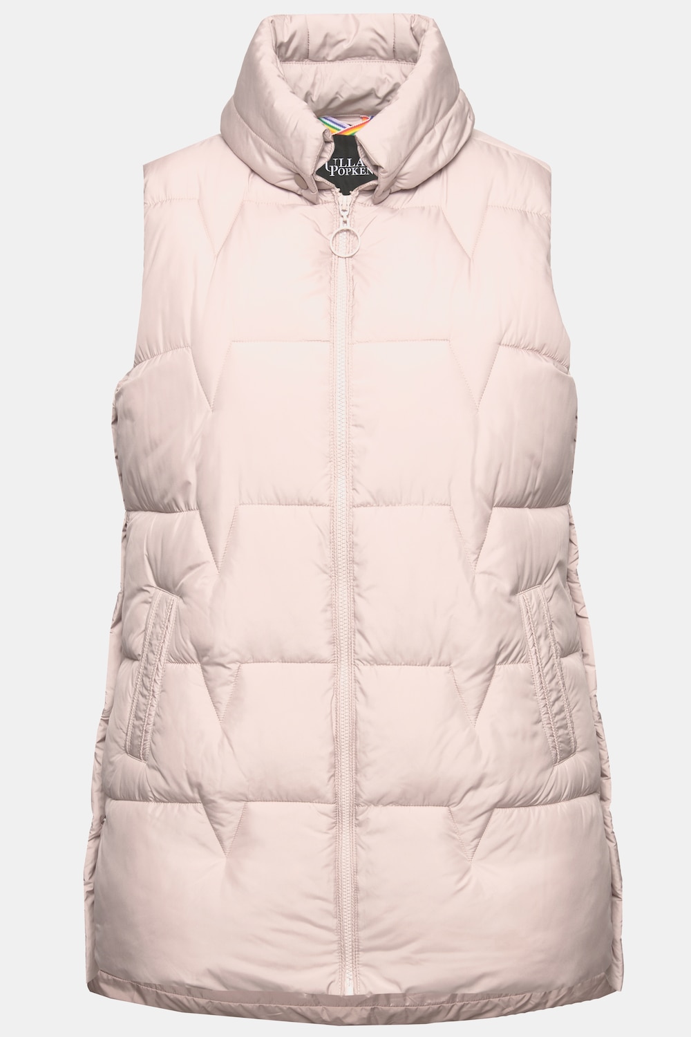 Stora storlekar Quiltad väst, Dam, brun, storlek: 42/44, Polyester, Ulla Popken