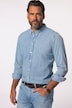 Chemise en jean JP 1880, manches longues et col à pointes boutonnées, coupe Modern Basic Fit - jusqu'au 8 