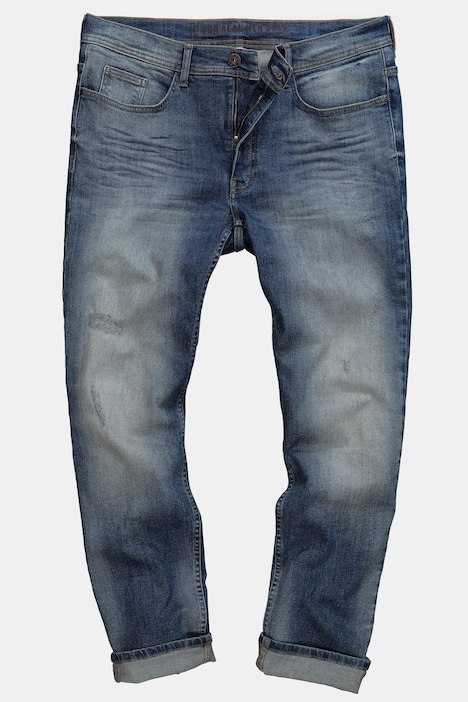 JP 1880 jeans, denim, FLEXNAMIC®, destroyed, vintage look, Straight Fit, 5-pocket, tot mt. 72