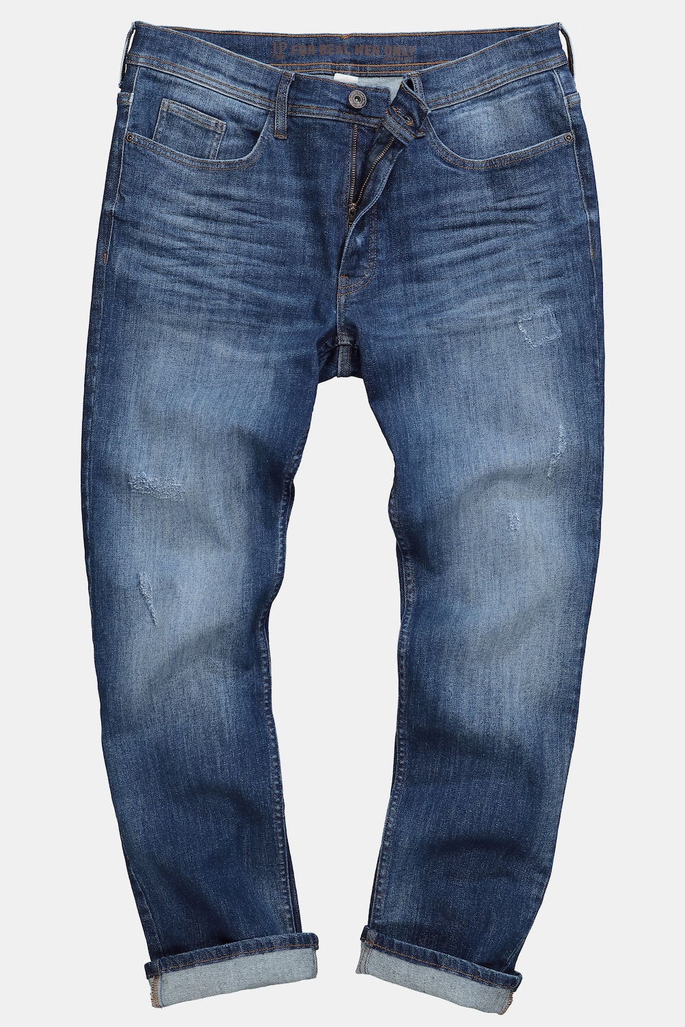 Jean JP 1880 FLEXNAMIC®, détails destroy et style vintage, coupe Straight Fit 5 poches - jusqu'à la taille 74