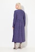 Graphic Print Long Sleeve Knit A-Line Dress
