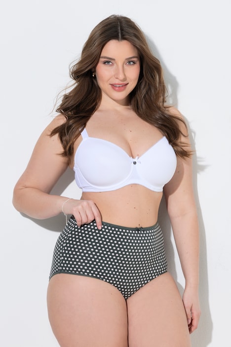 Maxislips, 5er-Pack, Punkte/einfarbig