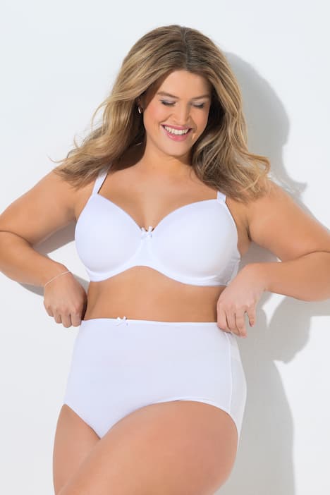 Maxislips, set van 5, stippen/effen