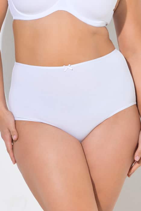 Maxislips, set van 5, stippen/effen