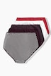 Maxislips, 5er-Pack, Punkte/einfarbig
