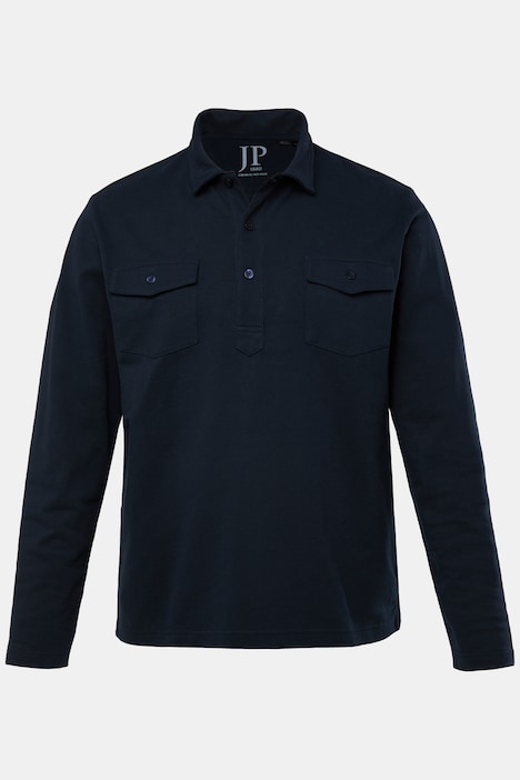 JP 1880 Poloshirt, Langarm, Piqué, Brusttaschen, bis 8 XL