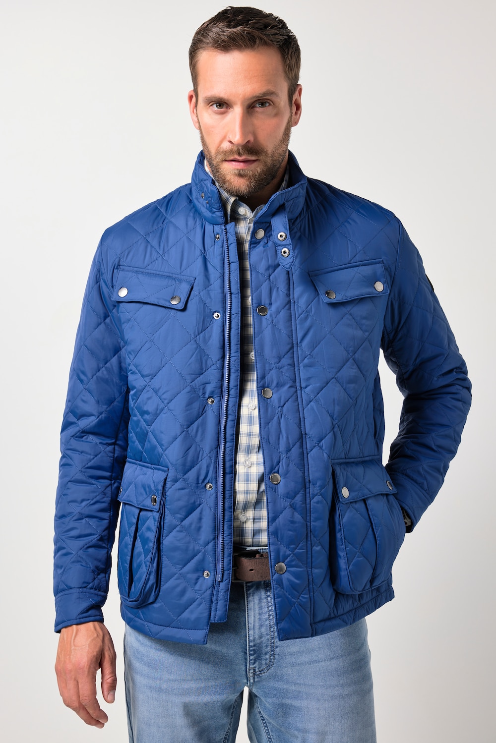 JP1880 Steppjacke, Stehkragen, viele Taschen, bis 8 XL