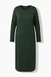 Maxikleid, Jersey mit Ringeln, Langarm