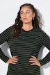 Maxikleid, Jersey mit Ringeln, Langarm