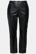 Broek, leren look, krokodillenprint, 5-pocket