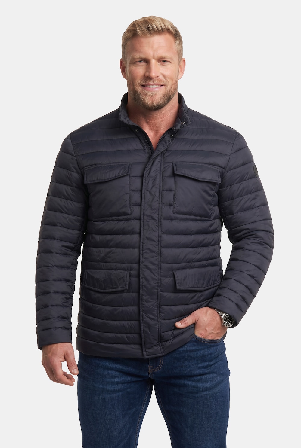 Steppjacke, Stehkragen, Taschen, bis 84/86