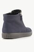 Zapatilla deportiva de cuero Jomos, piel de napa, cremallera, ancho H