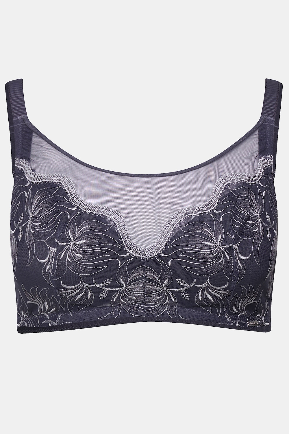 Stora storlekar Bralette, Dam, grå, storlek: 105B, Polyester/Syntetfibrer, Ulla Popken