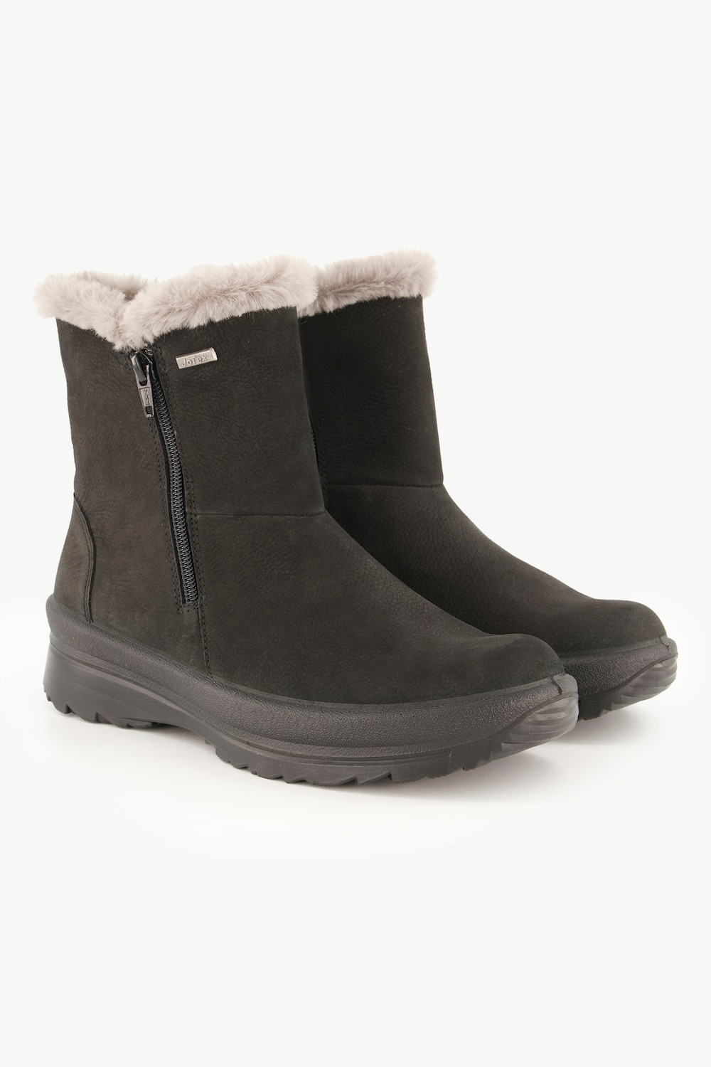 Jomos Leder-Boots, Damen, schwarz, Größe: 39, Leder, Ulla Popken