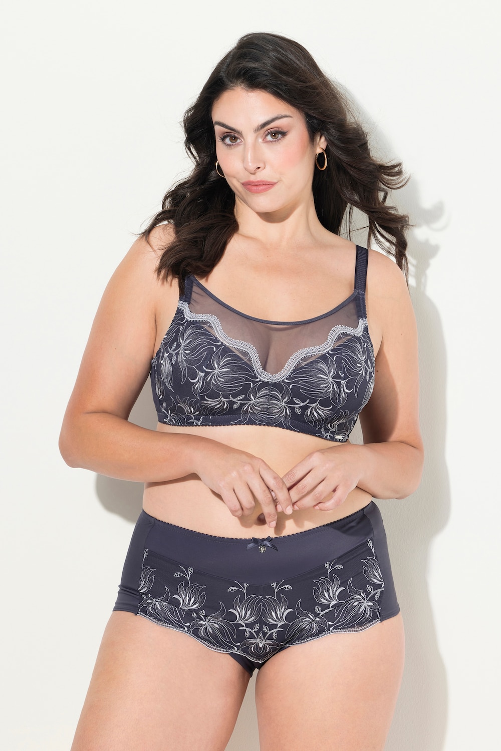 Große Größen TRUYOU Hipster, Damen, grau, Größe: 50/52, Baumwolle/Synthetische Fasern/Polyester, Ulla Popken