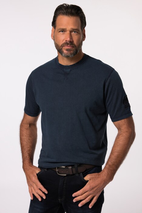 JP 1880 T-Shirt Uomo Maniche Corte - Stampa Petto 3D - Girocollo - Taglie Forti Fino A 8XL (825218)