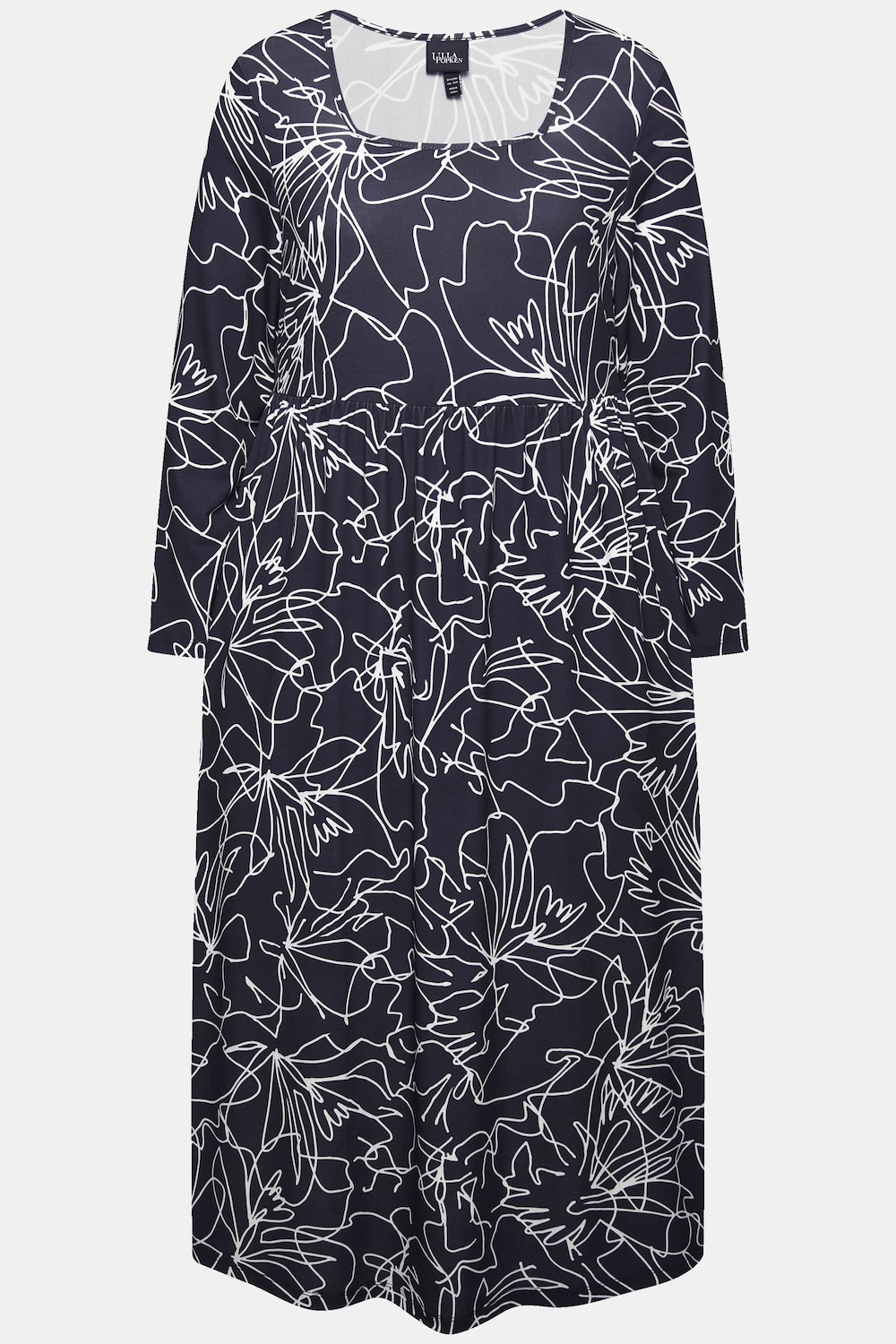Stora storlekar Jerseyklänning, Dam, svart, storlek: 58/60, Polyester, Ulla Popken