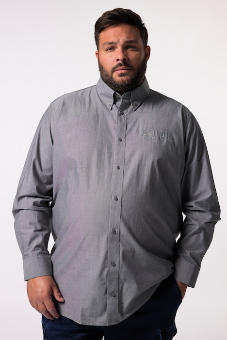 Men+ Hemd, Langarm, Buttondown-Kragen, Comfort Fit, bis 8 XL