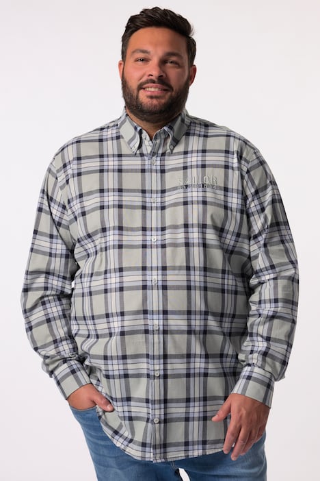 Men+ Karohemd, Langarm, Buttondown-Kragen, Comfort Fit, bis 8 XL