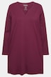 Longshirt, A-Linie, Tunika-Ausschnitt, Langarm