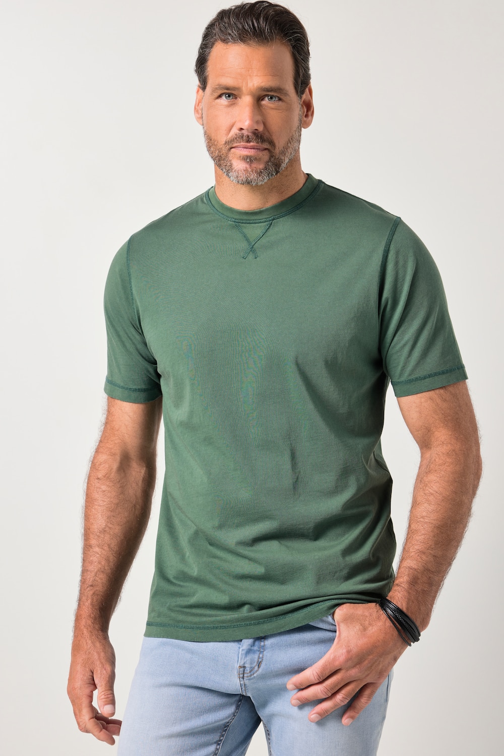 JP1880 T-Shirt, Halbarm, Vintage-Look, Stickerei, bis 8 XL