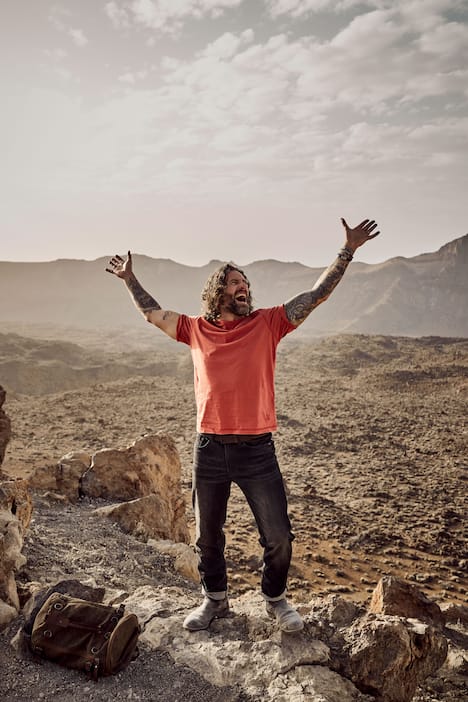 T-shirt JP 1880 style vintage, manches courtes et surpiqûres - jusqu'au 8 XL