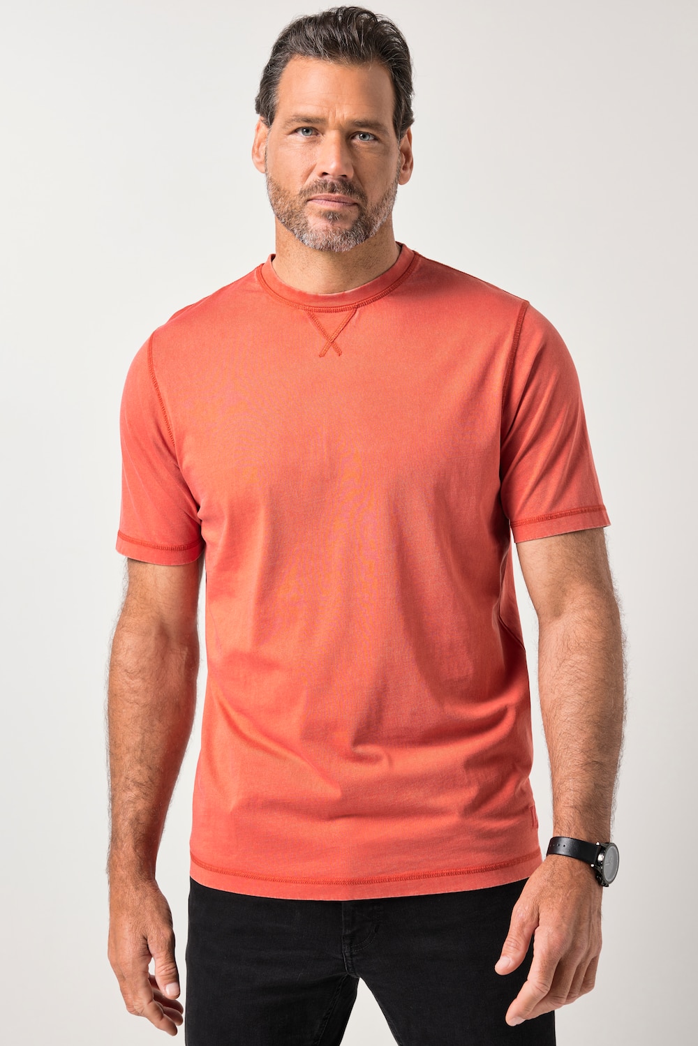 JP 1880 T-shirt, korte mouwen, vintage look, borduursel, tot 8XL